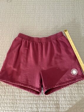 Daydreamer Maroon Athletic Shorts with White Logo